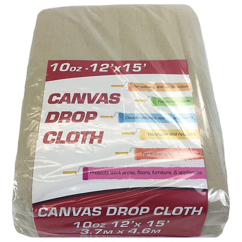 EXTRA HEAVY WEIGHT CANVAS DROP CLOTH (10 OZ)